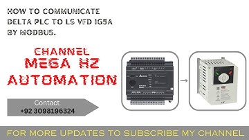 How to Communicate Delta PLC with LS VFD iG5A via Modbus,Easy PLC Link Wiring & Programming Tutorial