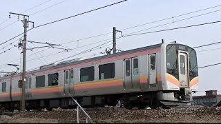 E129系B8編成 信越本線下り普通451M 長岡→新潟→村上