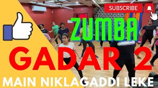 Main Nikla Gaddi Leke !! Gadar 2 song !! Zumba dance video !! weight loss exercises at home !!