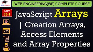L33-1: JavaScript Arrays | Creation Arrays, Access Elements and Array Properties | Web Engineering