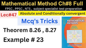 Absolute conditional convergence lec#47 #mathematics #lectures #ppsc #fpsc #nts #maths #PhD #nts #bs