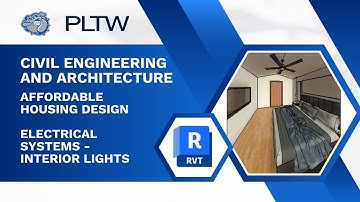 PLTW CEA - Revit 2026 - Affordable Housing Design - Electrical Plan - Interior Lights