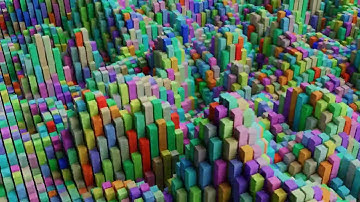 VJ LOOP cubes animation Abstract Background Video HD screensaver