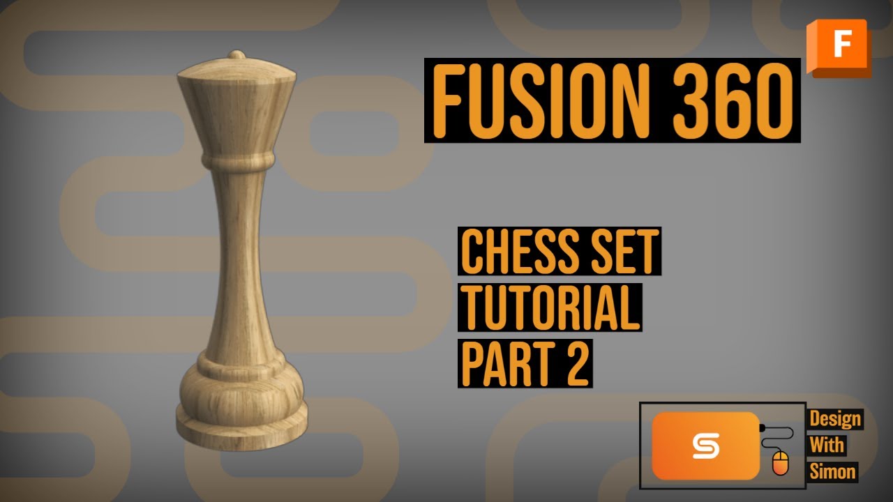 Fusion 360 Tutorial: chess set part 2 Queen - YouTube