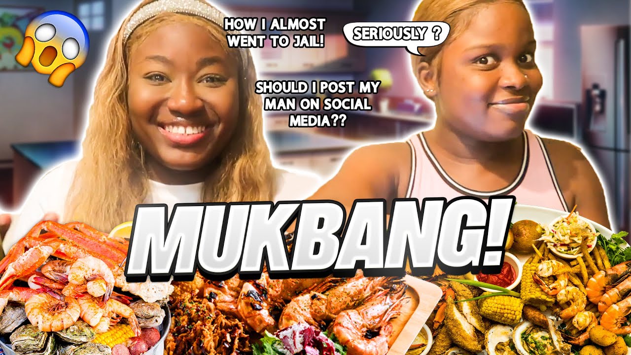 SEAFOOD MUKBANG WITH FAVY(qna)+ STORY TIME ON HOW I ALMOST WENT TO JAIL FROM A DATE( very hilarious)