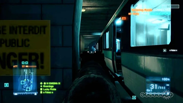 Battlefield 3: Defenders - Multiplayer Beta Operation Metro Gameplay (Xbox 360)