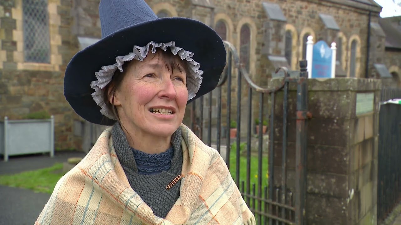 Jemima Nicholas. Purple plaque. Plac Piws. Tinopolis. 24/02/2024