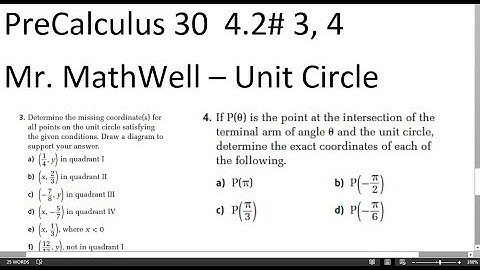 PC 30 4.2 #3, 4 homework questions