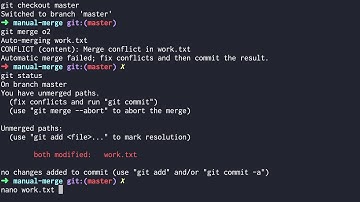 git3 - CLI branch & conflict 4.4. 병합 : 같은파일, 같은부분 병합