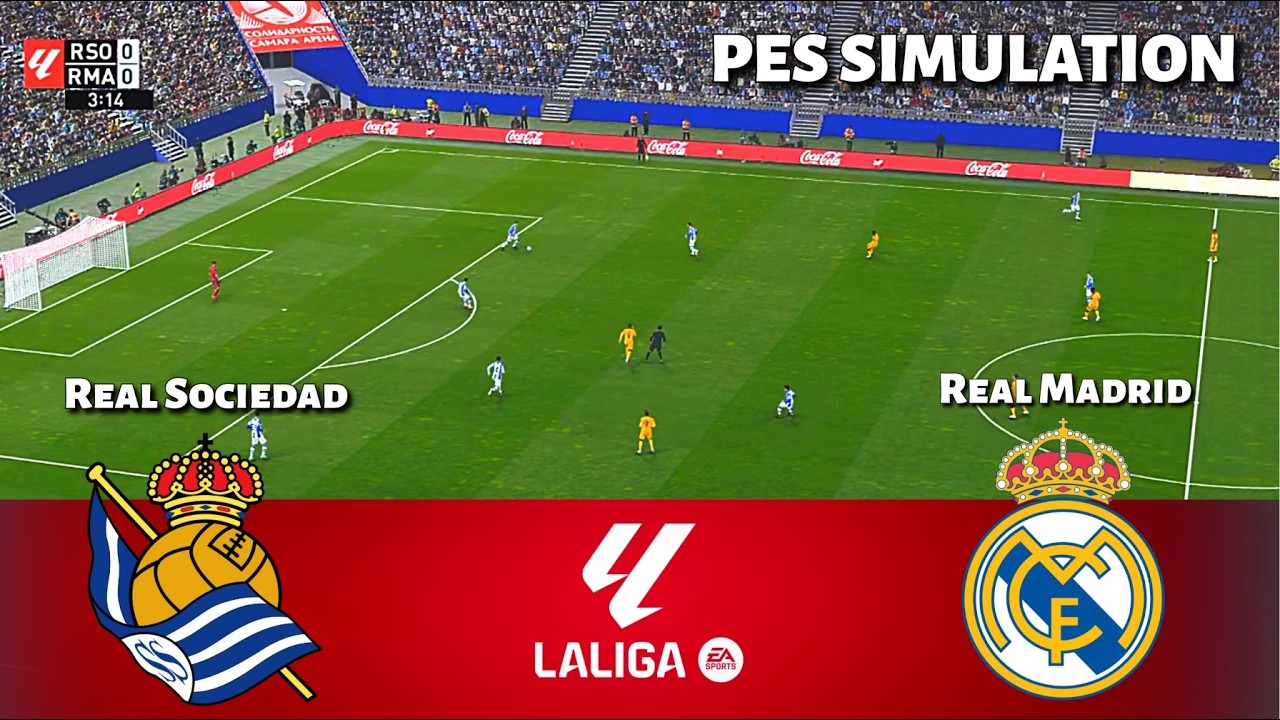 Real Sociedad vs Real Madrid | LaLiga 2025/26 | PES 21 Simulation - YouTube