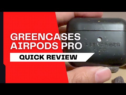 Intro Greencase sustainable AirPods Pro Case while eating vegan Dunkin Donuts