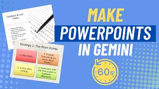 Make Presentations in 60 Seconds with Google Gemini
