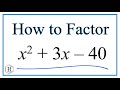 Factoring Quadratic Equations Concepts