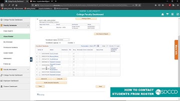 How to contact students from your class roster