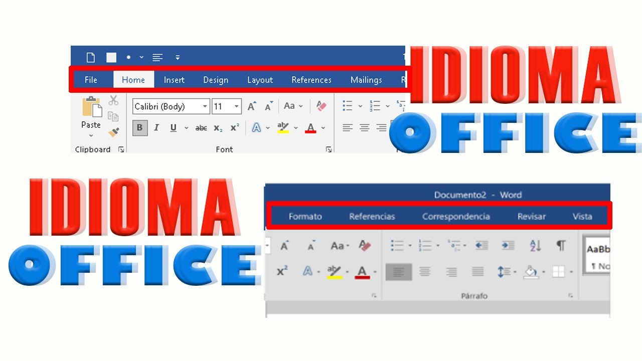Office 2016 Cambiar Idioma A Español www.youtube.com