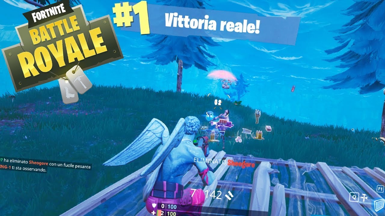 LA PRIMA VITTORIA IN SINGOLO SU FORTNITE - YouTube