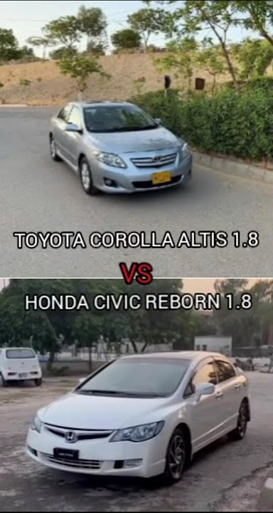 Toyota Corolla Altis 1.8 2010 Vs Civic Reborn 1.8 2010 Battle!🔥#comment #like #share #subscribe