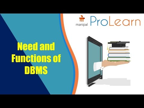 Need and Functions of DBMS - Need and Functions of DBMS