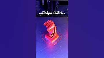 When you do 3 days of printing and finally got a 7 seconds video