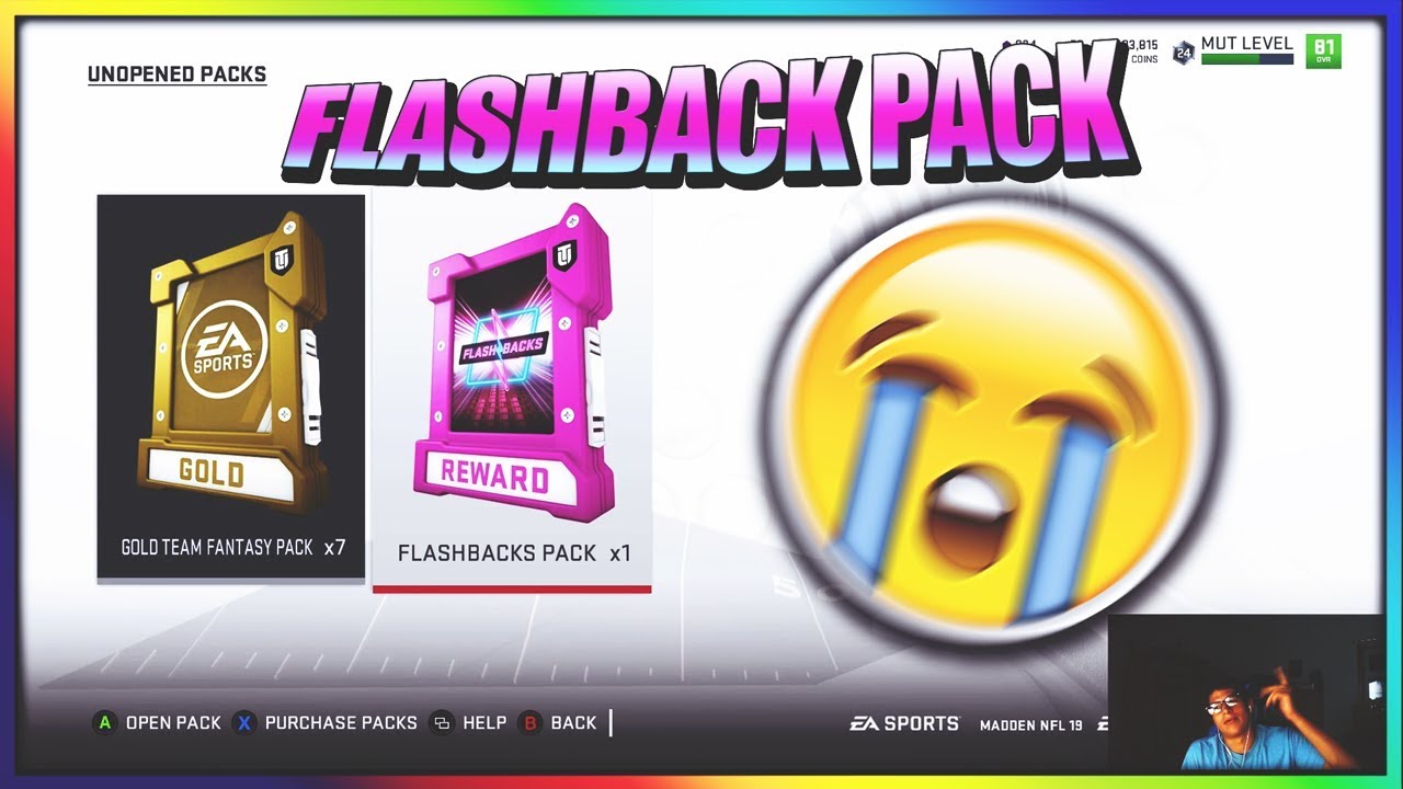 Flashback Pack Graphique Flashback Pack Madden 19 Ultimate Team!! MUT 19 Flashback Pack!! - YouTube
