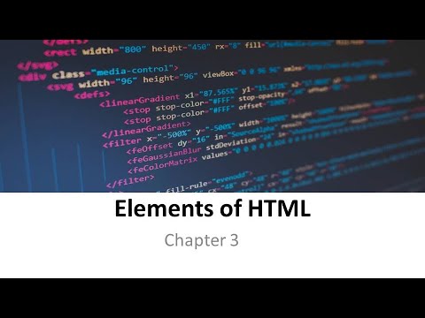 Elements Of HTML- Part 1 | Computer Application in Business | V ...