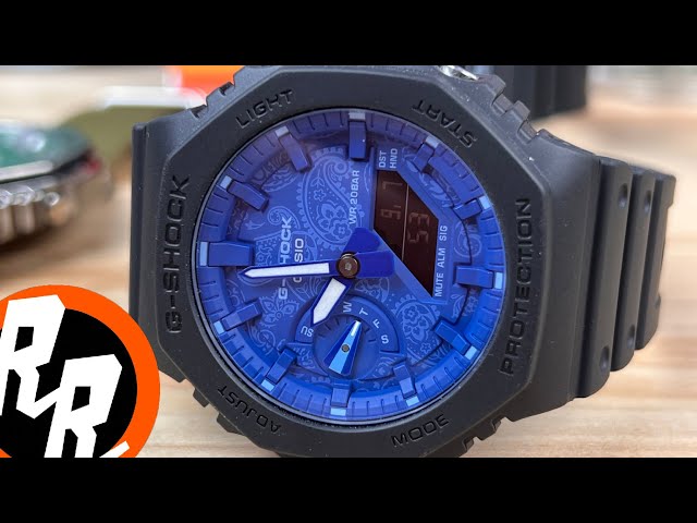 G-Shock GA2100BP-1A Blue Paisley Dial - YouTube