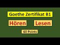 Goethe Zertifikat B1 Hören, Lesen Modelltest mit Antworten am Ende || Vid - 208