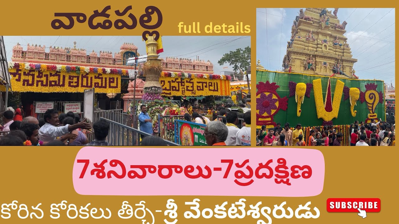 వాడపల్లి వెంకటేశ్వర స్వామి 🙏ఆలయం full tour details|కోనసీమ తిరుపతి వాడపల్లి|