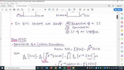 $7.4: More Operational Properties for Laplace Transforms | ODEs Lecture – Dr. Dahal