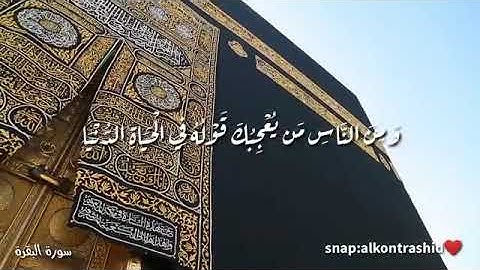 (ومن الناس م̷ـــِْن يعجبك قوله في الحياة الدنيا ) 💖 اسم القارئ ياسر الدوسري