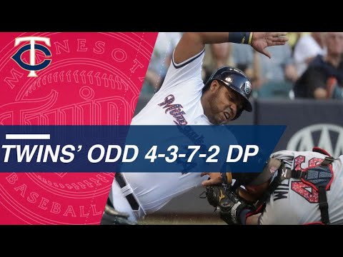 Twins turn a bizarre 4-3-7-2 double play in Milwaukee