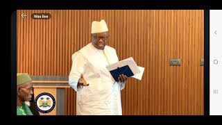 President of the Mandingo National Association Sierra Leone Alhaji Kanjia Seray at State House 