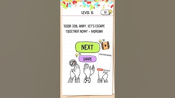 Prison Escape Level 15, Andy must release his two friends, Brain Test 2