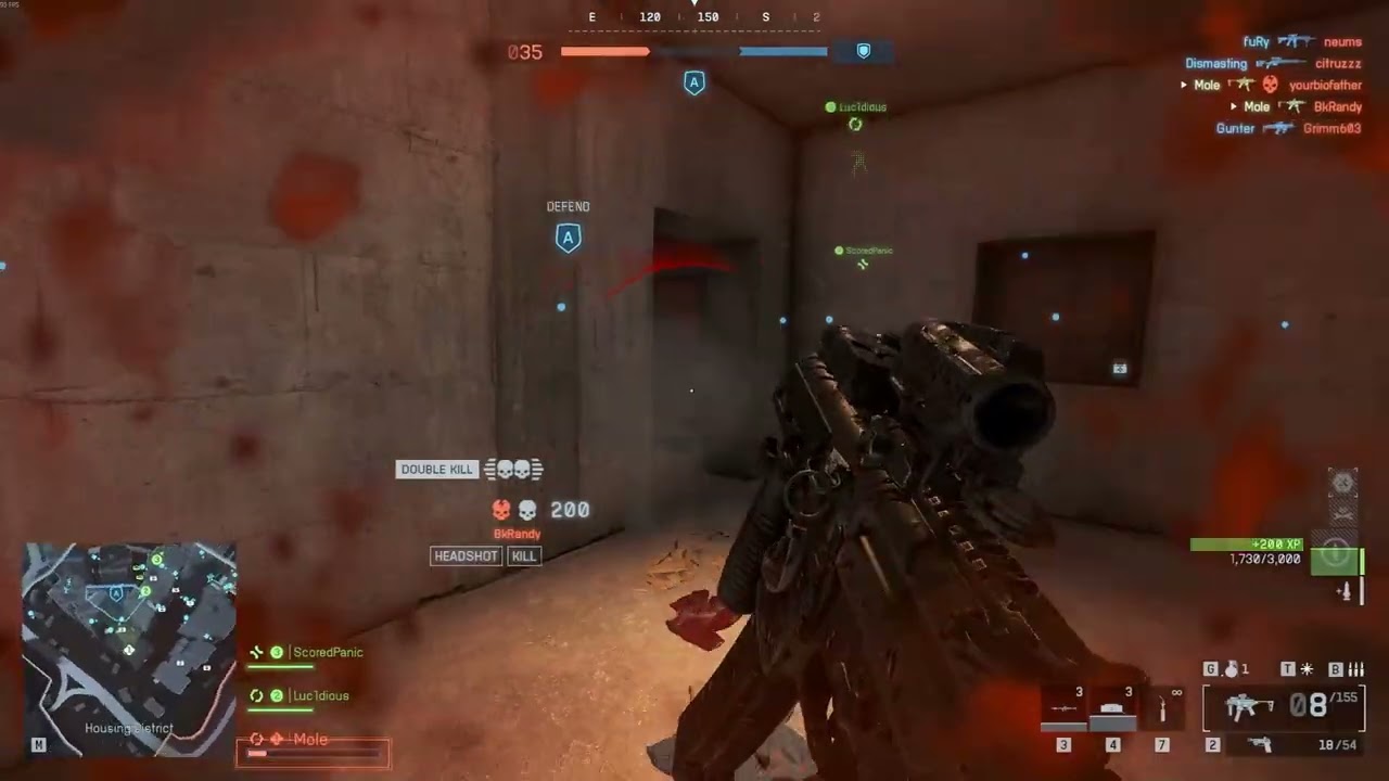 Battlefield 6 - Quad Kill with a post-mortem grenade.