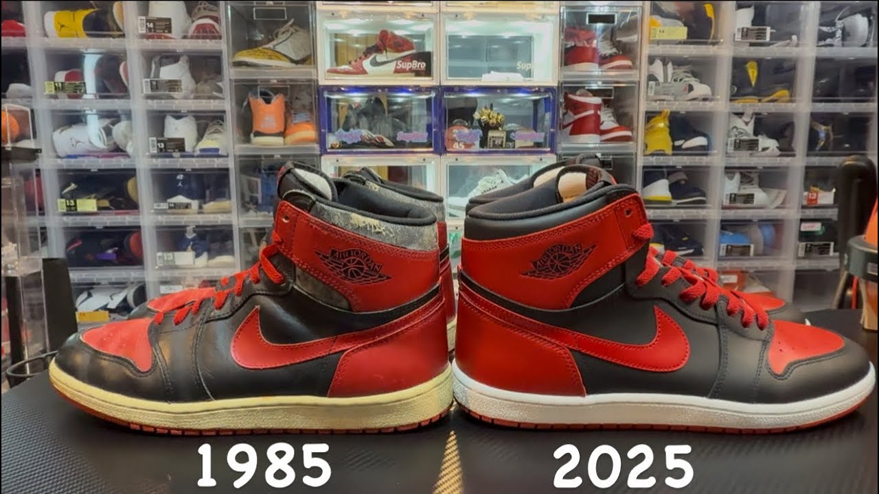 1985 & 2025 JORDAN 1 Black & Red - YouTube