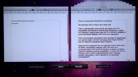 How to: Use autosave and versions in OS X Lion