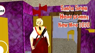 Playing Scary Santa Granny Horror Game: Siren Head Chapter 3. Full Gameplay screenshot 1