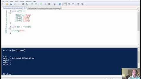 PowerShell 5 Class Inheritance