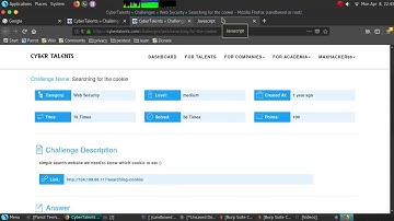 Searching for the Cookie Web-Security Challenge Writeup ( CyberTalents CTF )
