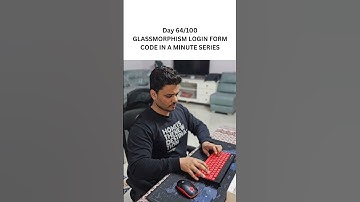 🔮✨ Glassmorphism Login Form – Aesthetic & Modern UI! 💻🔥 Learn how to create this.