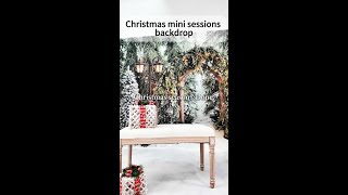 Christmas Mini Session Studio Setup | Forest Backdrop Tutorial