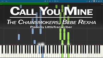 The Chainsmokers, Bebe Rexha - Call You Mine (Piano Cover) Synthesia Tutorial by LittleTranscriber