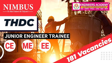 THDC JE TRAINEE Recruitment 2023 | THDC Vacancy Eligibility, Syllabus, Post Complete Details
