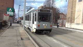 Detouring rail cars on the Pittsburgh Allentown T line.