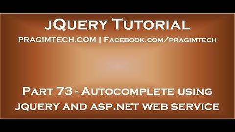 Autocomplete textbox using jquery and asp net web service