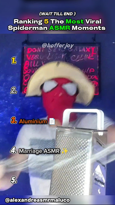 Ranking The Most Viral Spiderman ASMR 🎙