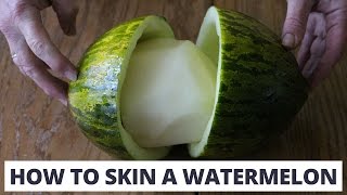 How To Skin A Watermelon | Party Trick!