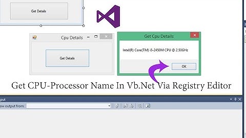 How to get processor name in VB.net Windows form application Tutorial in Hindi