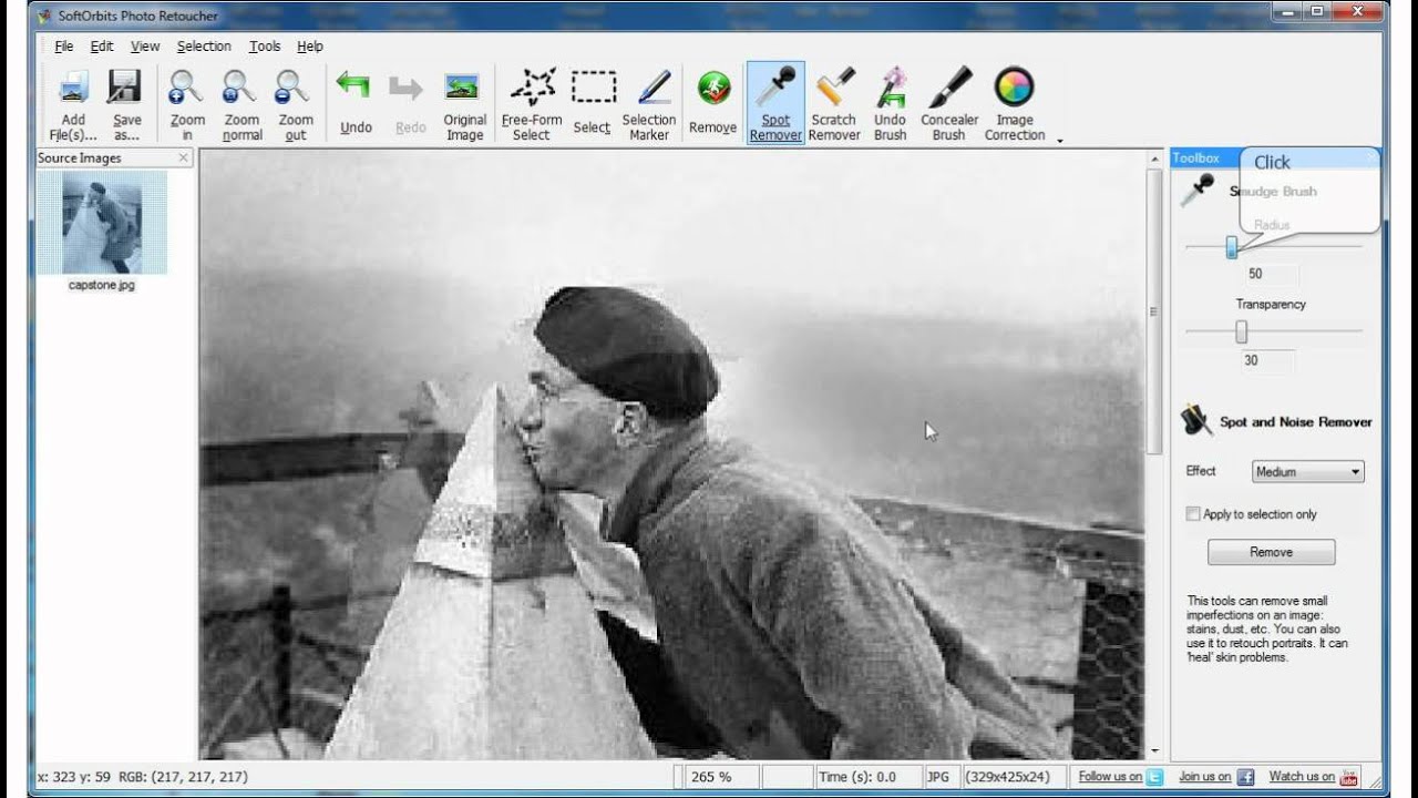 How to retouche photo