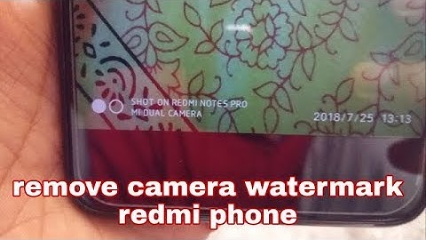 how to remove camera watermark redmi note 5 pro | how to remove shot on redmi note 5 pro dual camera